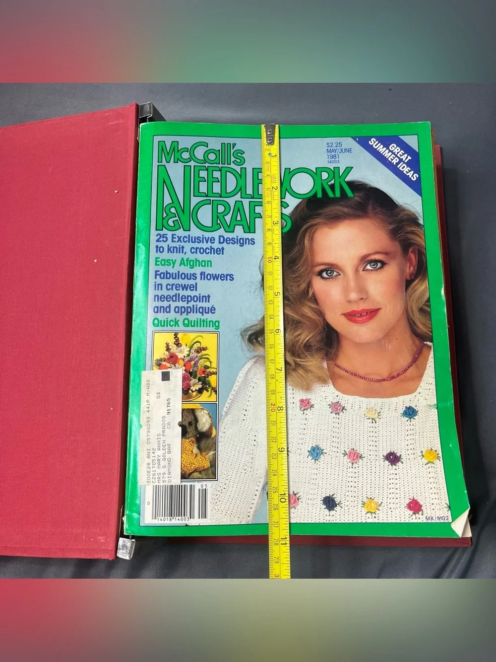 McCall's Magazine Issues 1981-1982 Bound Binder Vtg Lot Needlework Craft Collect